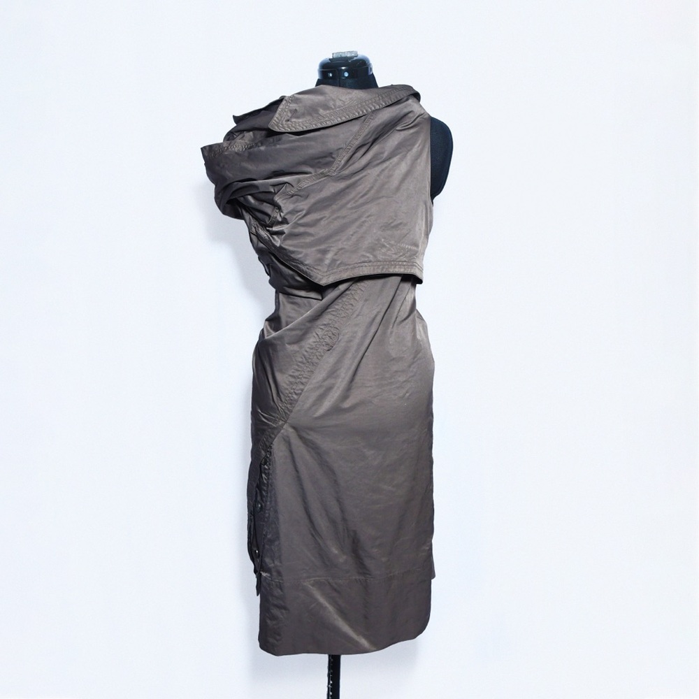 All Saints Brown Midi Dress